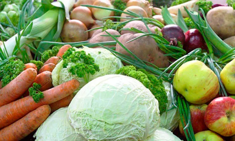 Много овощей