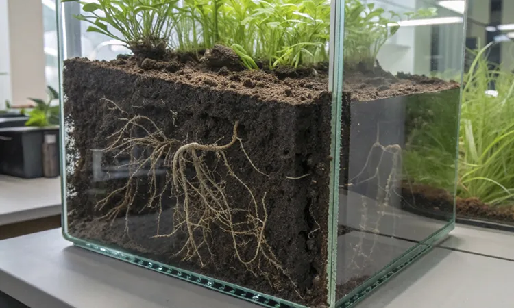 Растение в аквариуме